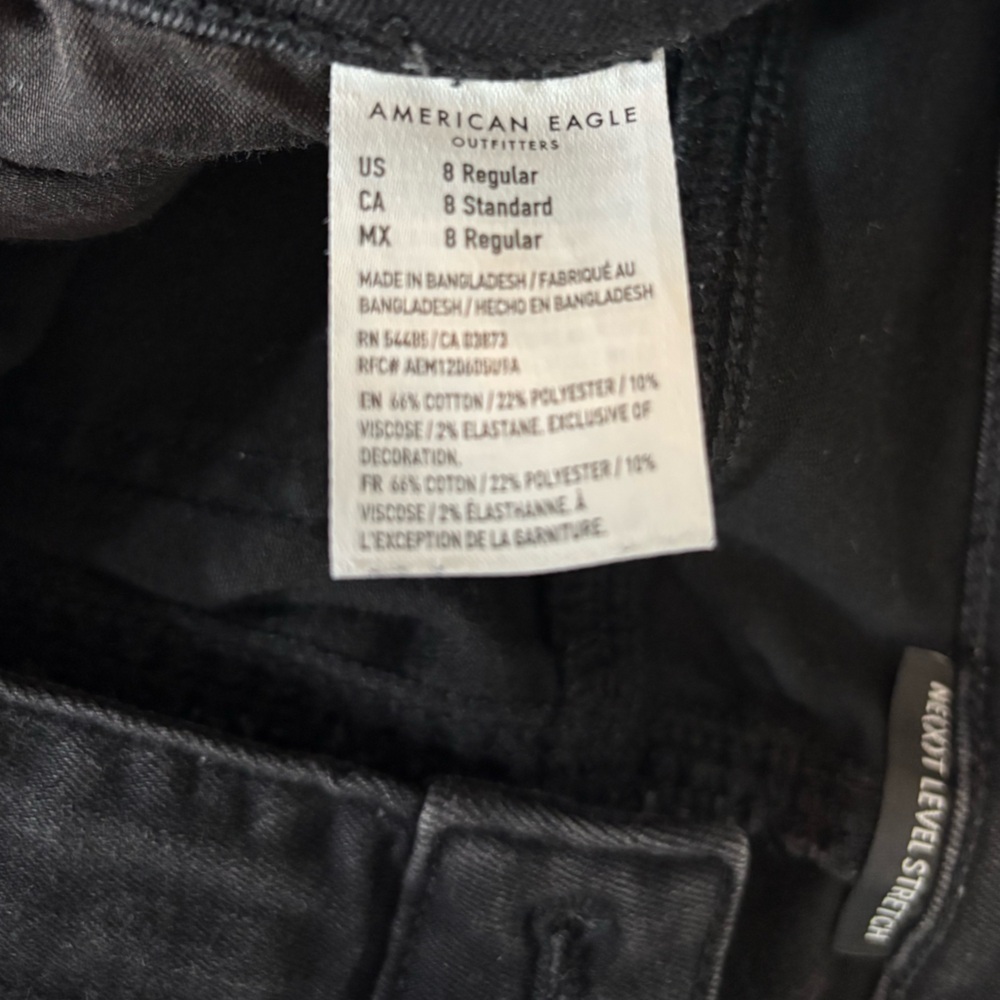 American Eagle Outfitters Black Stretch Skinny Jeans - Picture 6 of 6